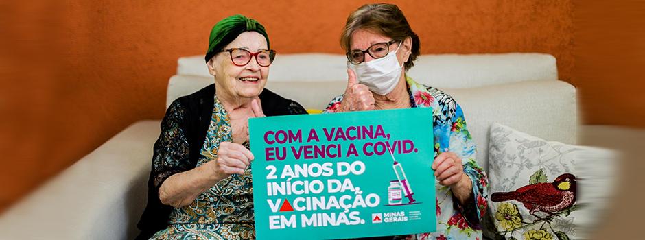 “Com a vacina, venci a covid”, comemoram mineiros, após dois anos do início da vacinação no estado