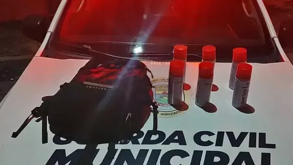 Membros de organizada são presos pichando ruas do Horto em BH