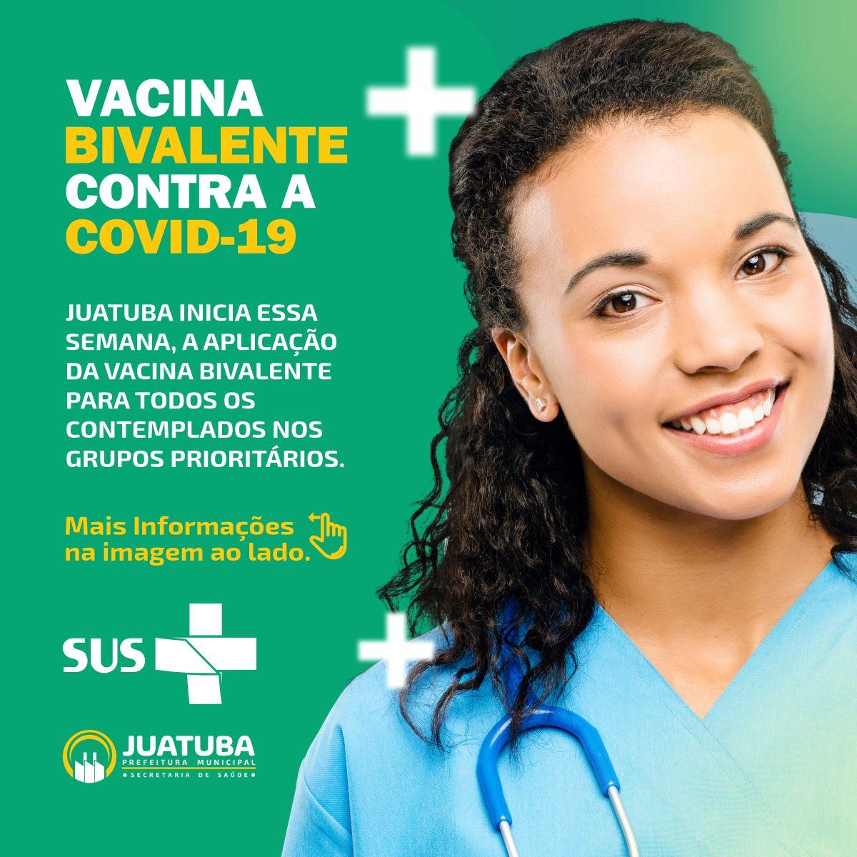 Juatuba inicia essa semana, a aplicação da vacina bivalente