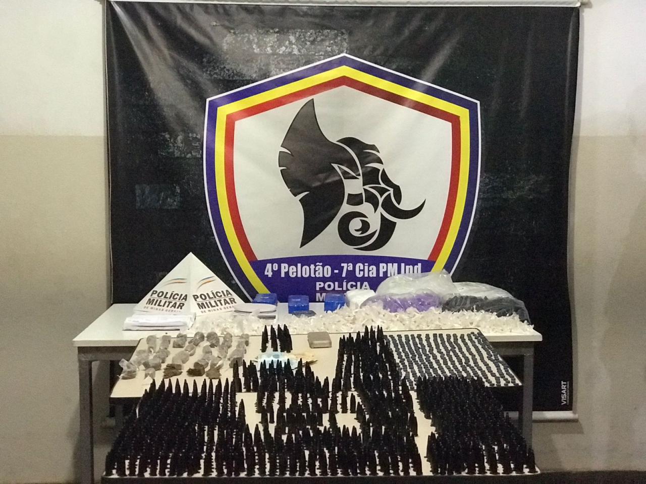Polícia Militar faz grande apreensão de drogas em Mateus Leme