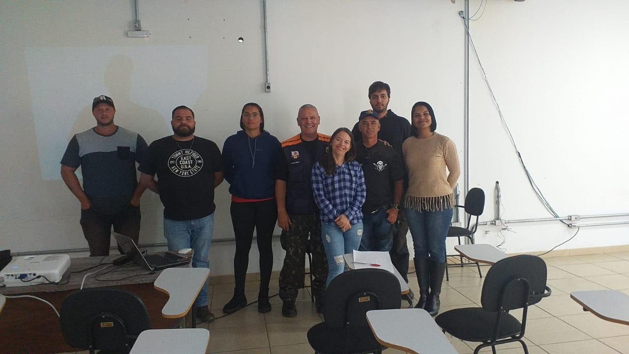 Treinamento Percepção Riscos, Ministrado pelo instrutor Romano para toda equipe Defesa Civil e meio Ambiente.