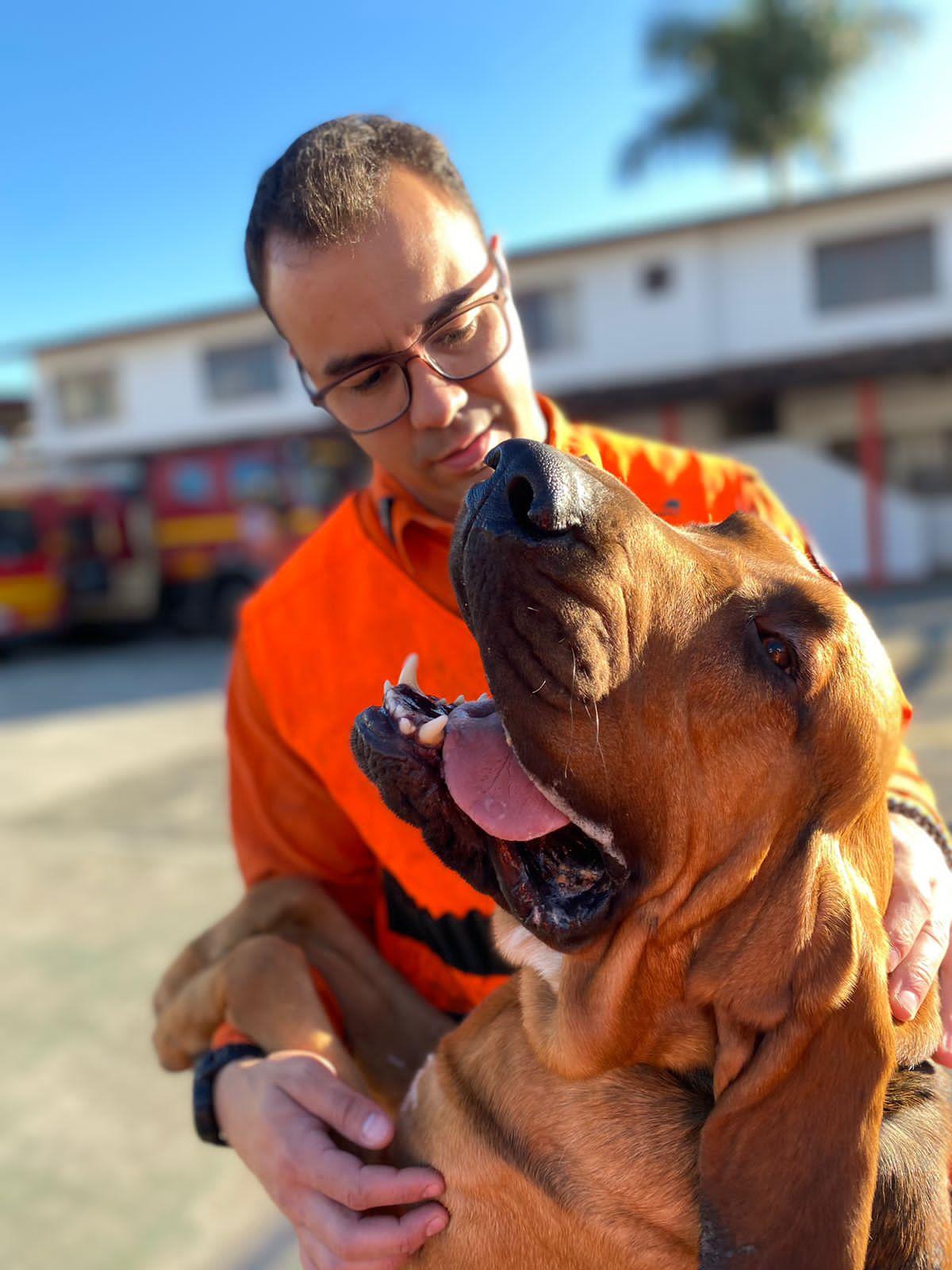 10° Batalhão de Bombeiros Militar recebeu seu primeiro cão de busca e salvamento