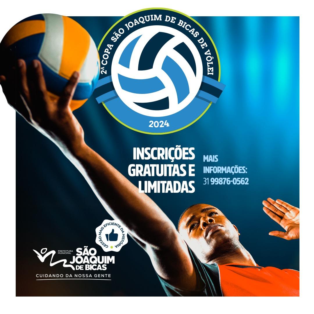 Secretaria de Esportes abre inscrições para a 2ª Copa São Joaquim de Bicas de Vôlei