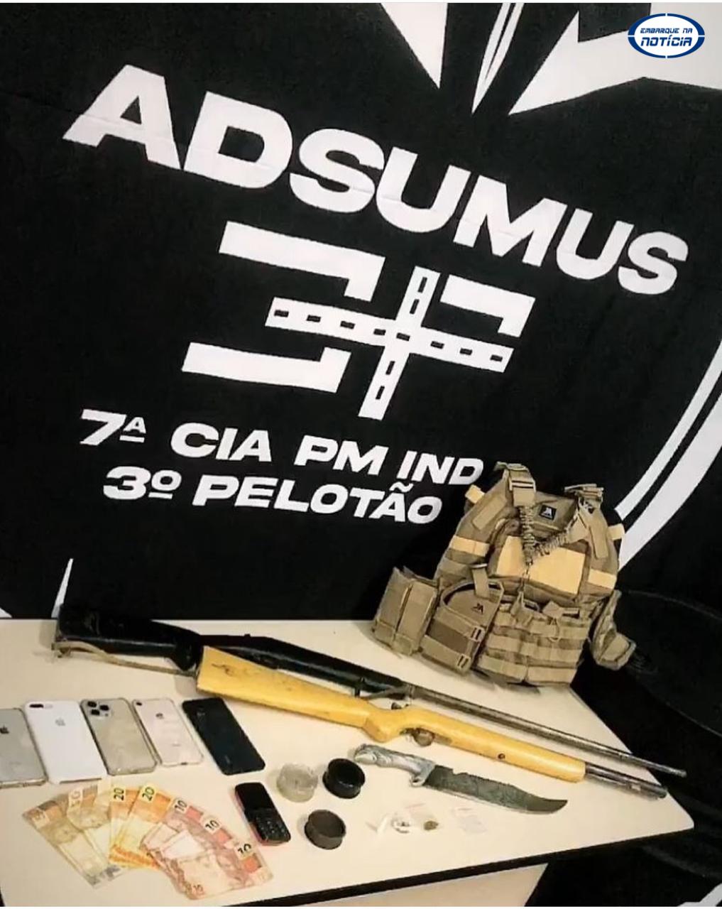 Seis pessoas foram conduzidas para delegacia por corrupção de menor e posso ilegal de arma de fogo em Juatuba