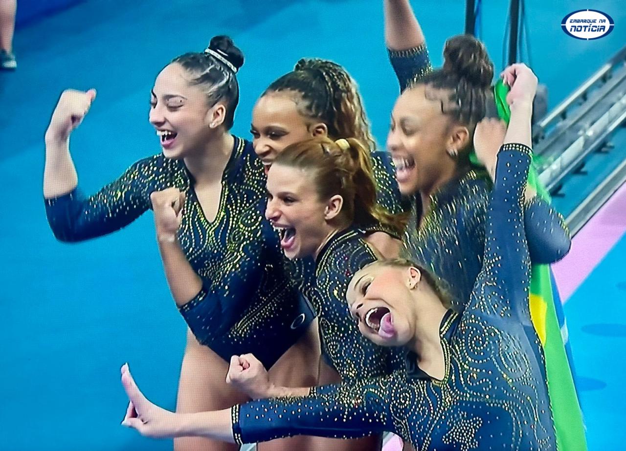 Brasil alcança seu maior feito na ginástica: bronze olímpico por equipes