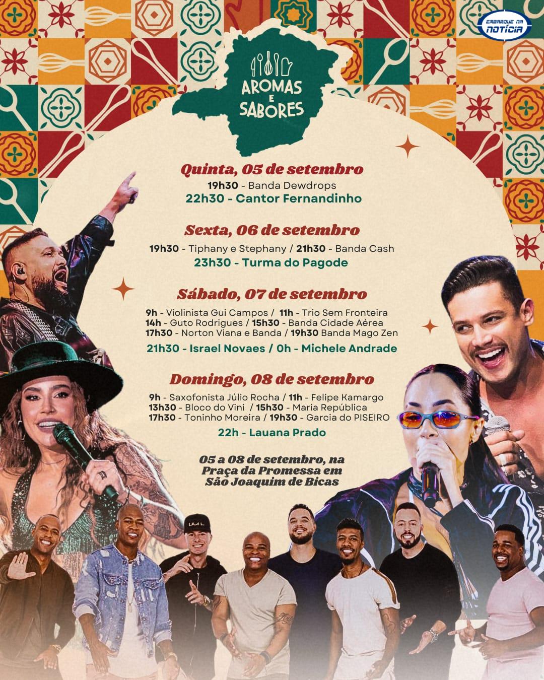 6ª edição do Festival Gastronômico São Joaquim de Bicas Aromas e Sabores,  começa na próxima quinta-feira (5)