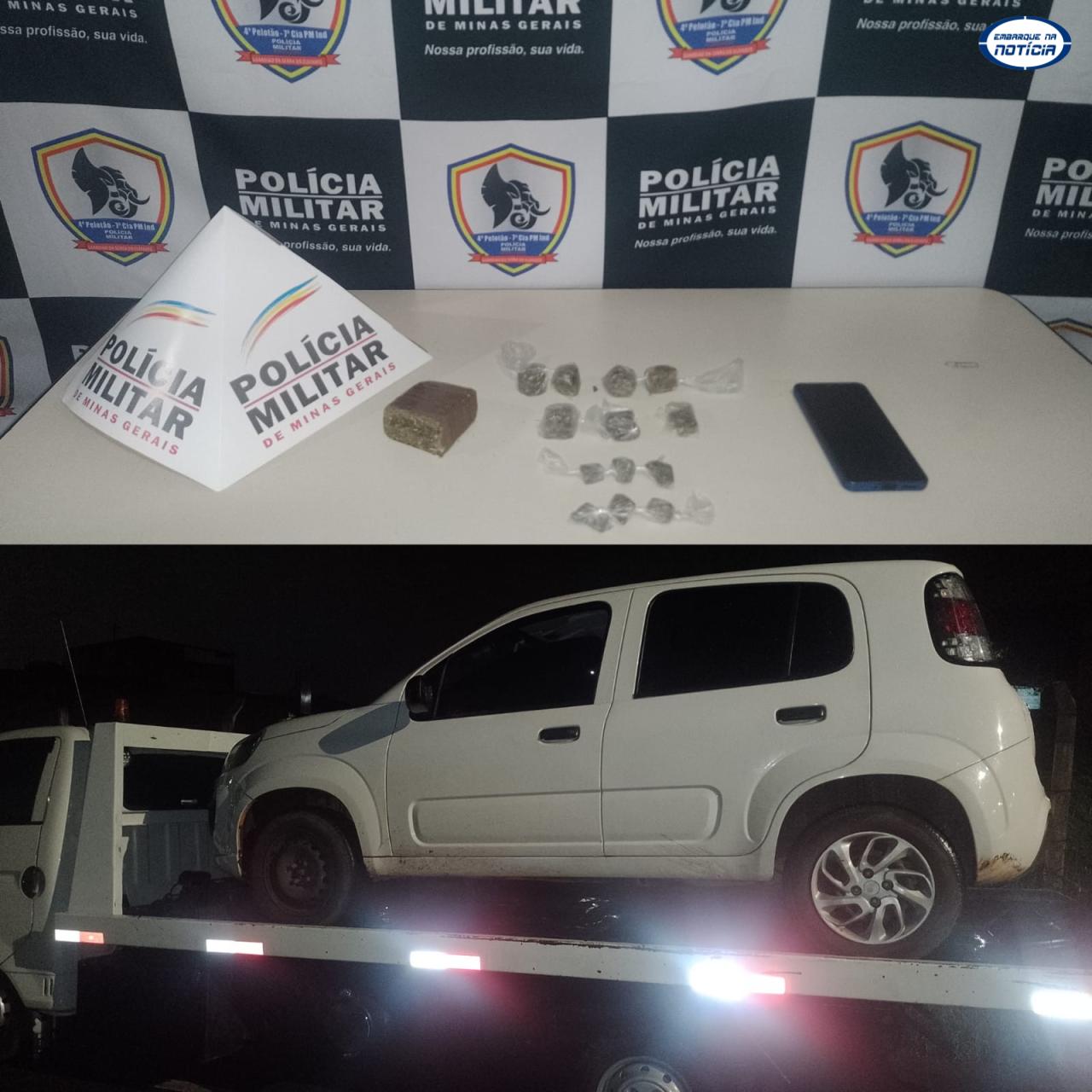 Suspeito de tráfico de drogas é preso em Mateus Leme após abordagem policial