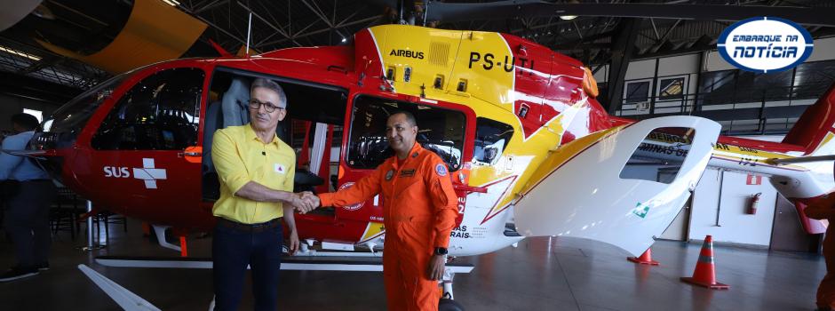 Governo de Minas entrega novos helicópteros para resgate aeromédico e de emergência no estado