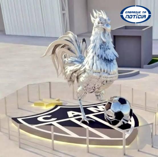 Galo Gigante é inaugurado na Arena MRV e promete ser ponto turístico de BH