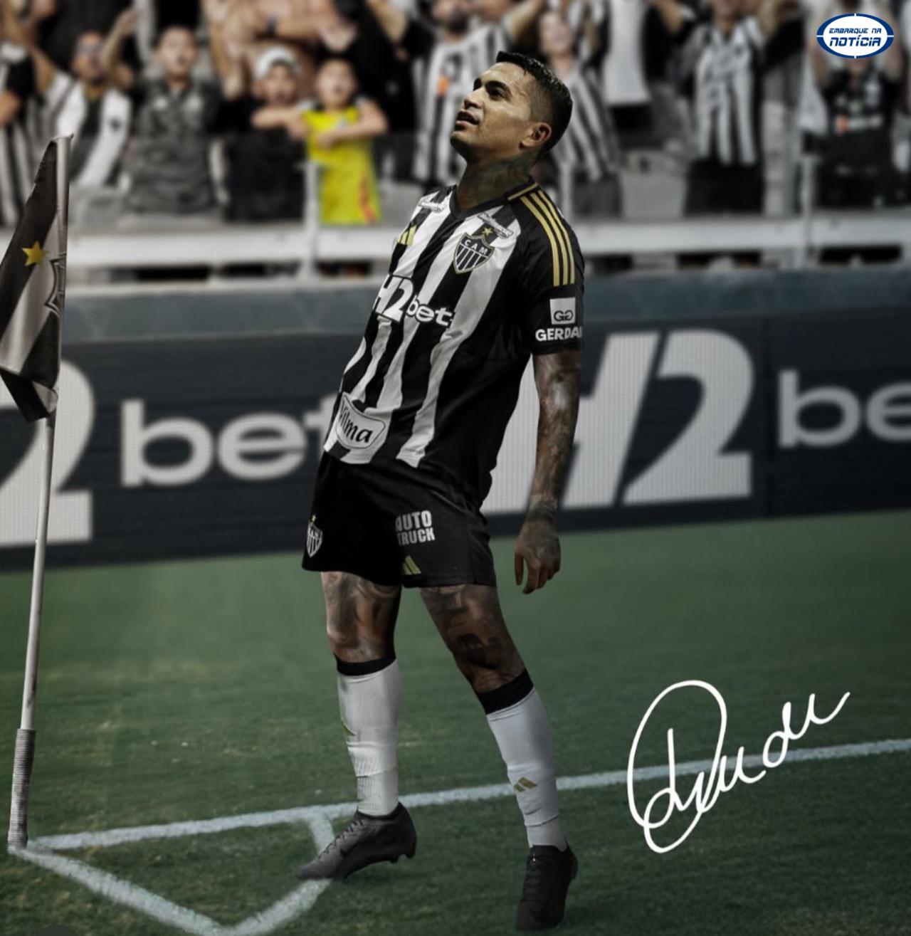 Dudu é do Galo! Atacante assina até 2027 e reforça o Atlético na próxima janela