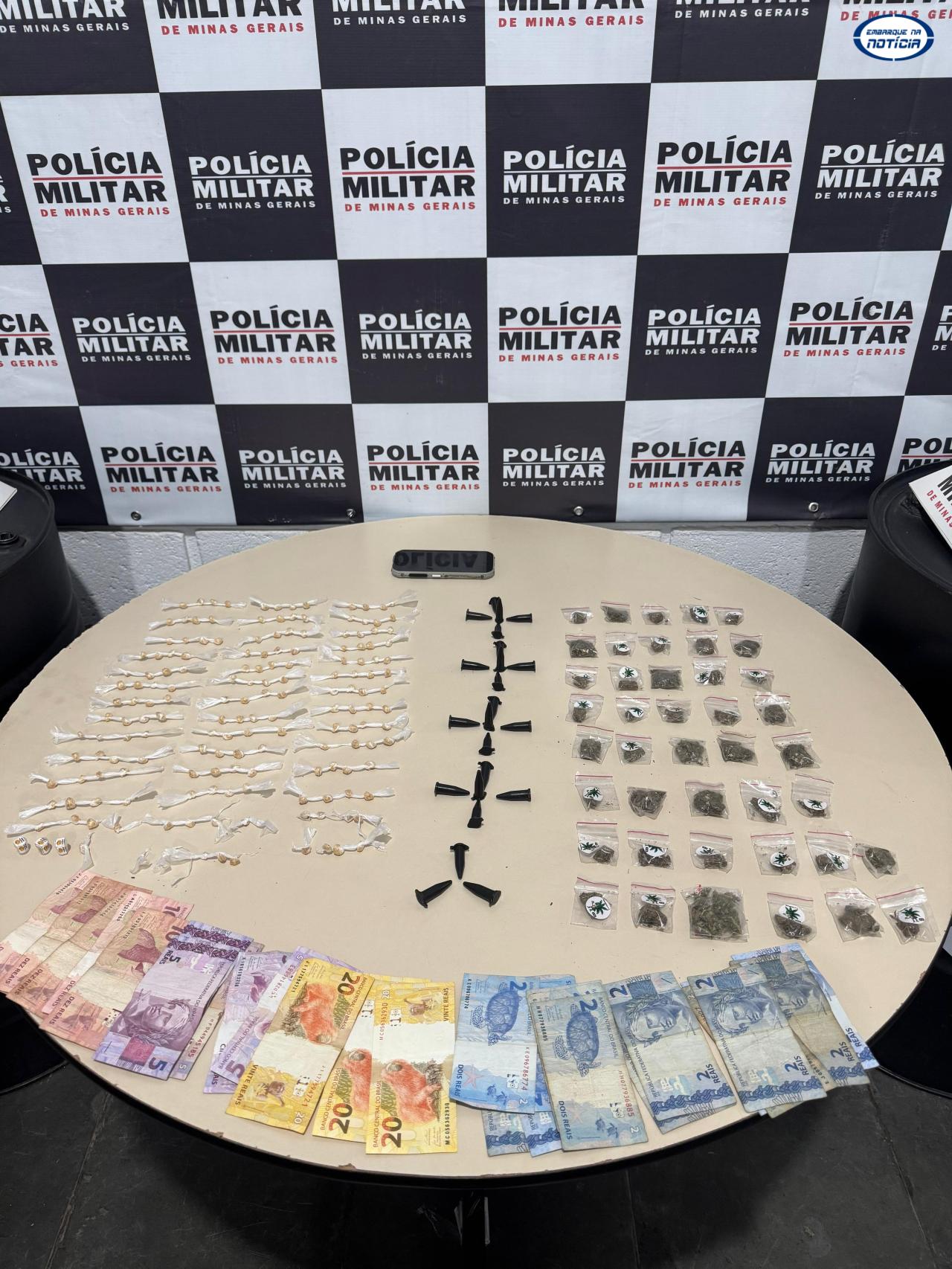 Homem é preso por tráfico de drogas no bairro Nova I, em Juatuba