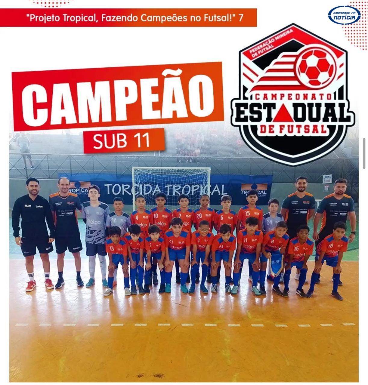 Minas Gerais terá representante na 4ª Taça Brasil de Clubes Sub-12 de Futsal, em Brasília