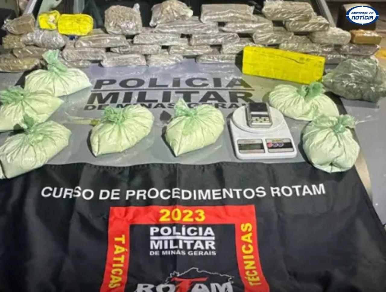 Homem é preso com grande quantidade de drogas no bairro Laranjeiras, em Betim