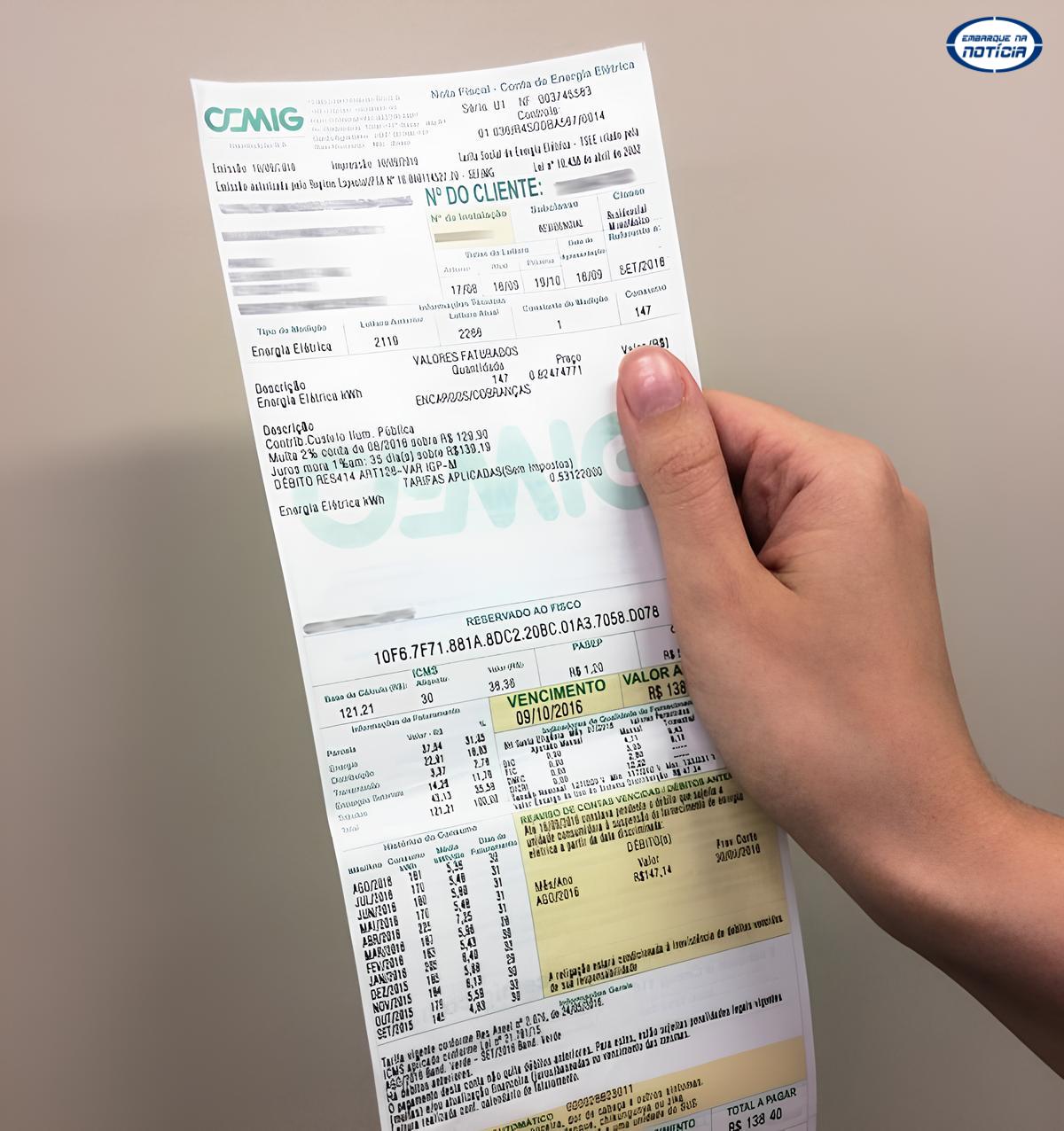 CLIENTES DA CEMIG RECEBERÃO R$ 84 MILHÕES EM DESCONTOS NA CONTA DE ENERGIA EM AGOSTO