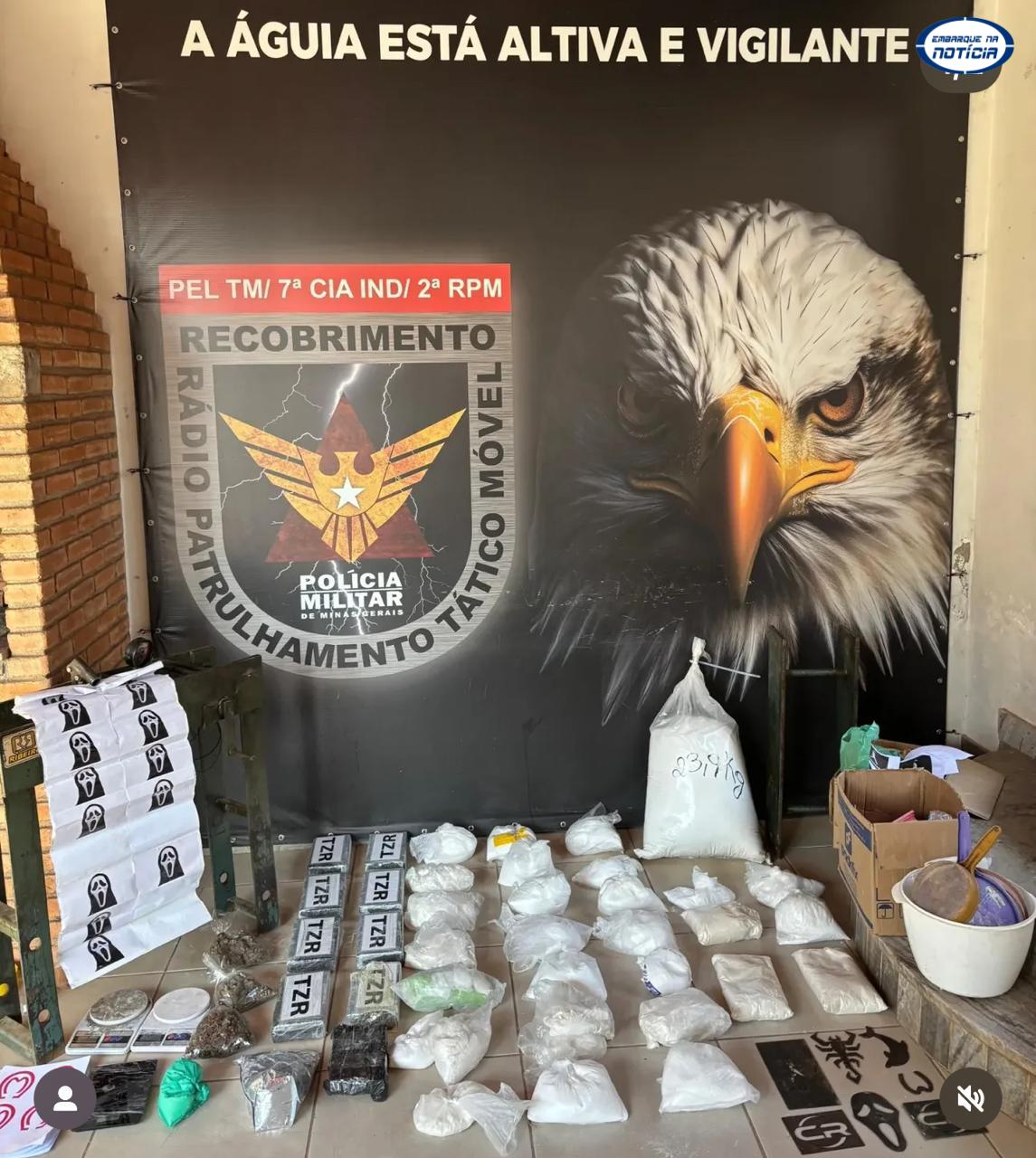 Golpe no crime: Polícia Militar fecha laboratório de cocaína em São Joaquim de Bicas
