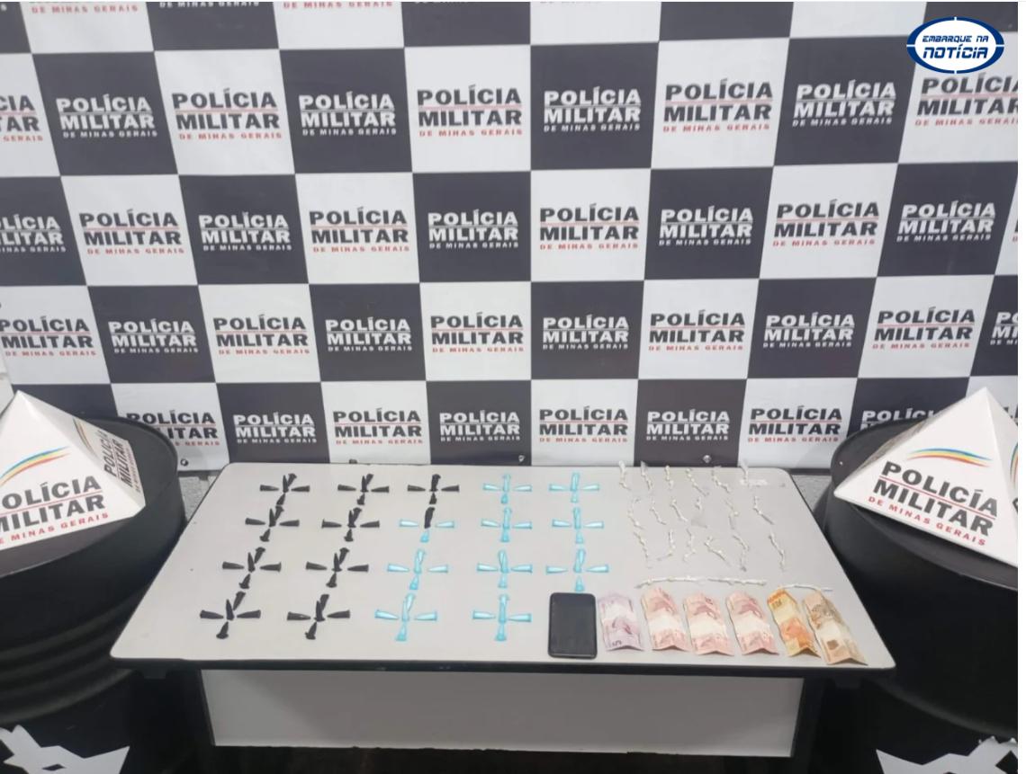 Jovem é preso com grande quantidade de drogas no bairro Canaã