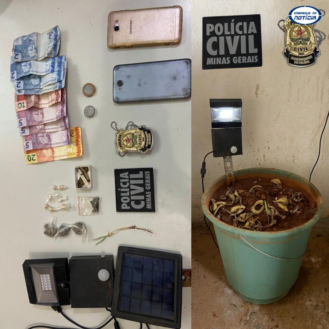 Polícia Civil de Mateus Leme prende homem por tráfico de drogas no bairro Novo Progresso