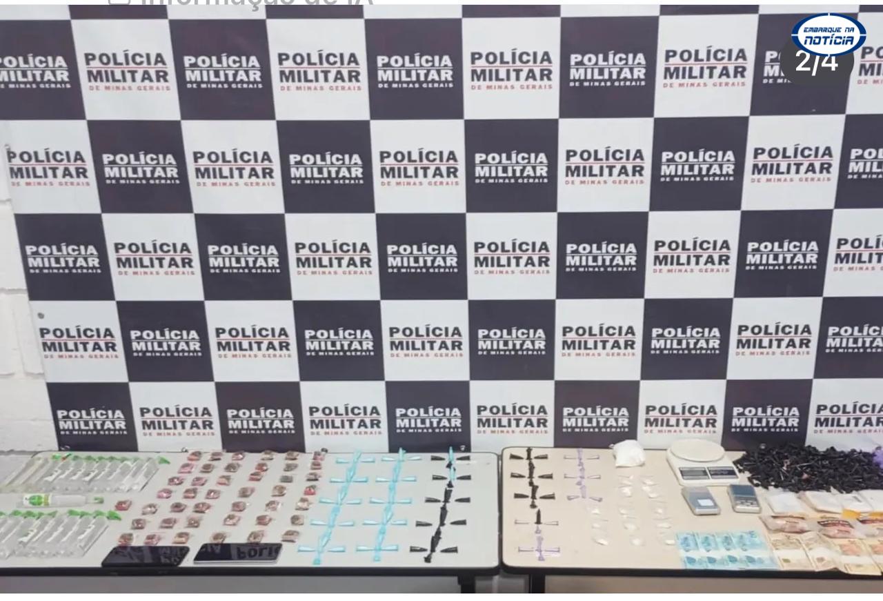 Ação da Polícia Militar resulta em prisão por tráfico de drogas em Juatuba