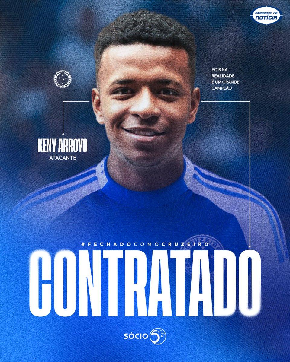 Cruzeiro anuncia contratação do atacante equatoriano Keny Arroyo até 2029