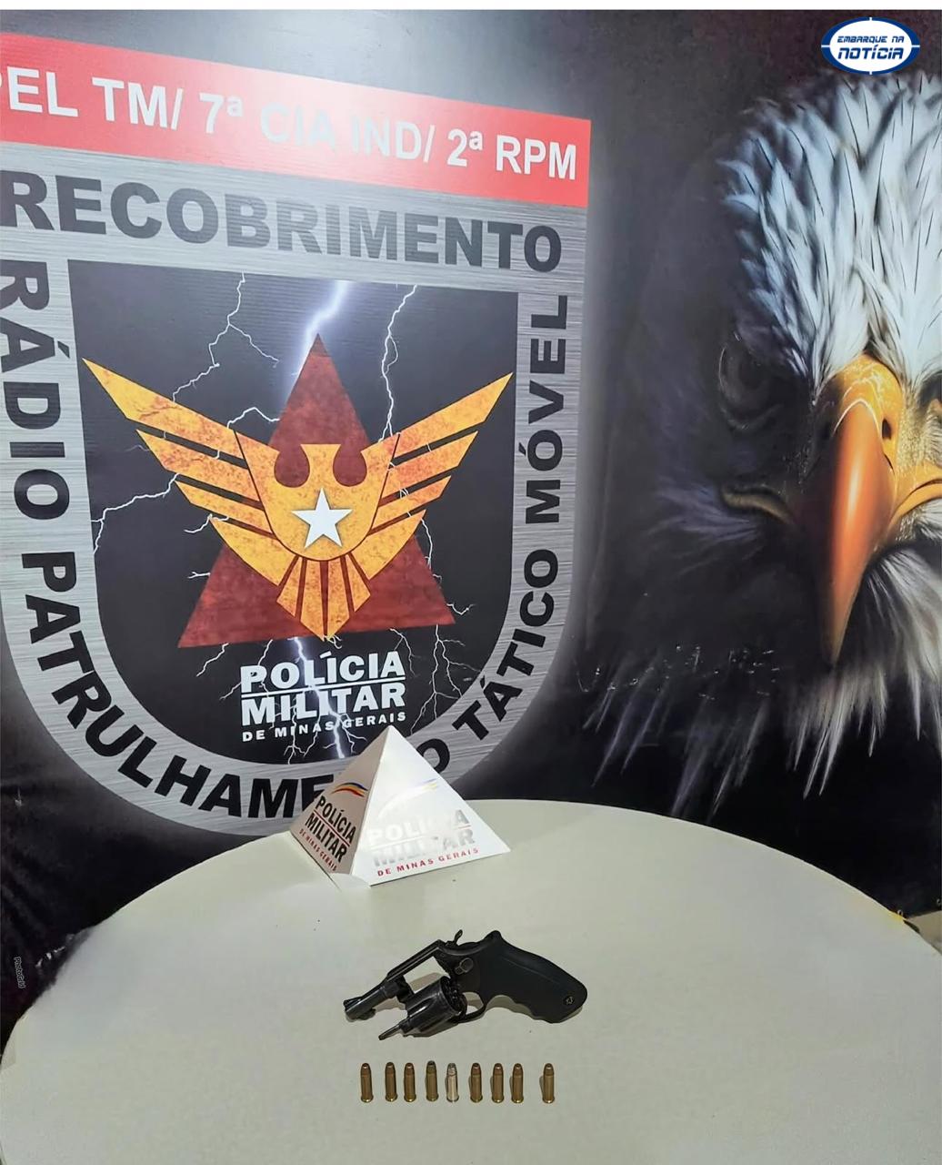Polícia Militar prende homem por porte ilegal de arma de fogo em Mateus Leme