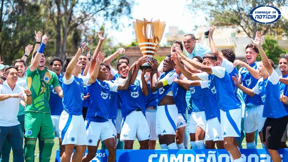 Cruzeiro Sub-20 goleia Coimbra e conquista o 20º título do Mineiro