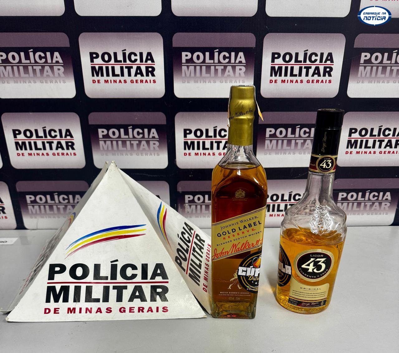PM apreende bebidas contrabandeadas durante operação em Capela Nova