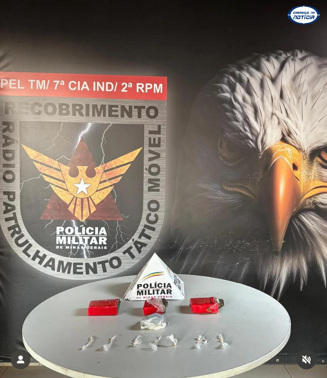 Polícia Militar apreende drogas durante operação no bairro Ouro Preto