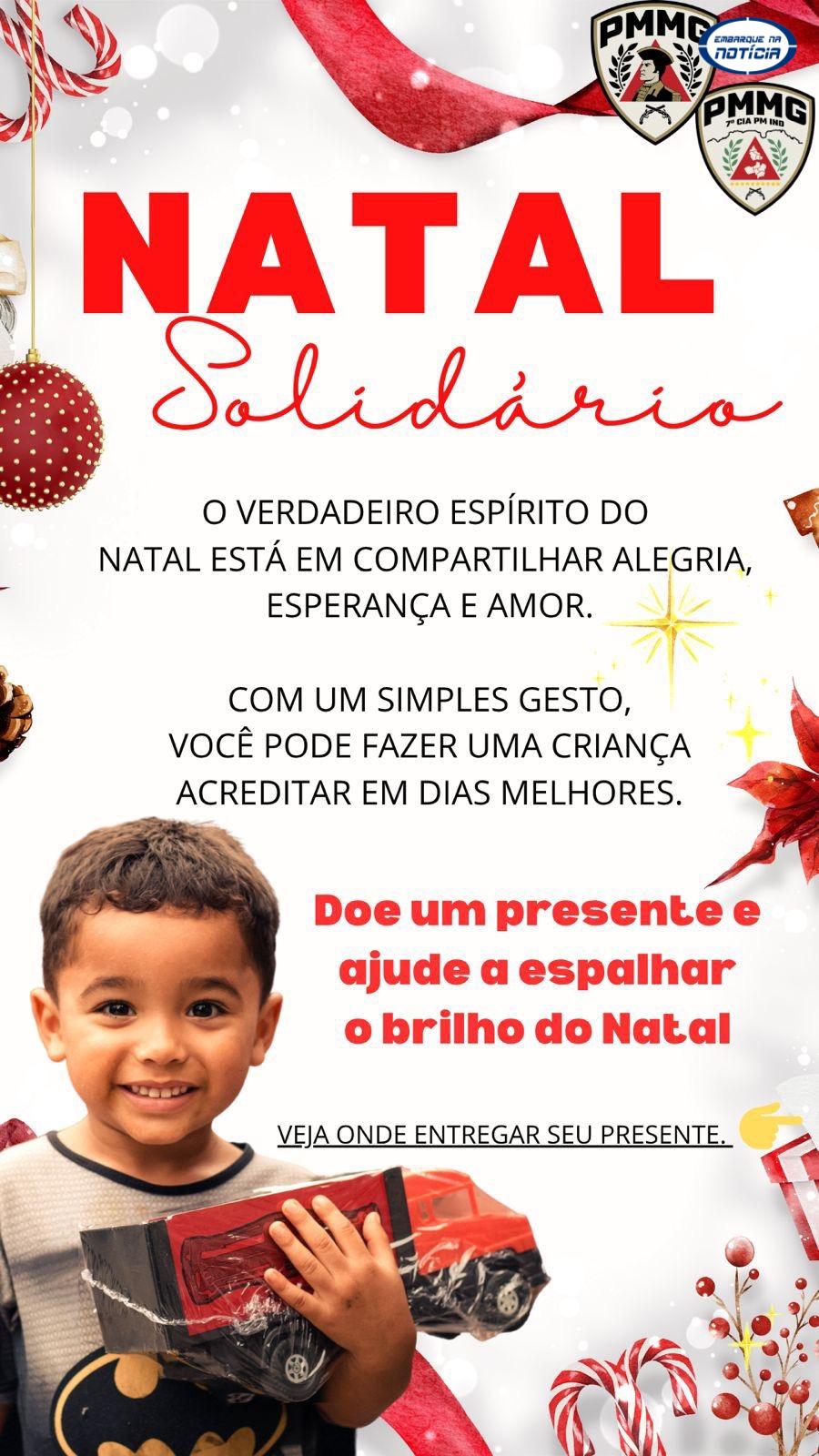 Natal Solidário mobiliza Juatuba para levar alegria a crianças neste fim de ano
