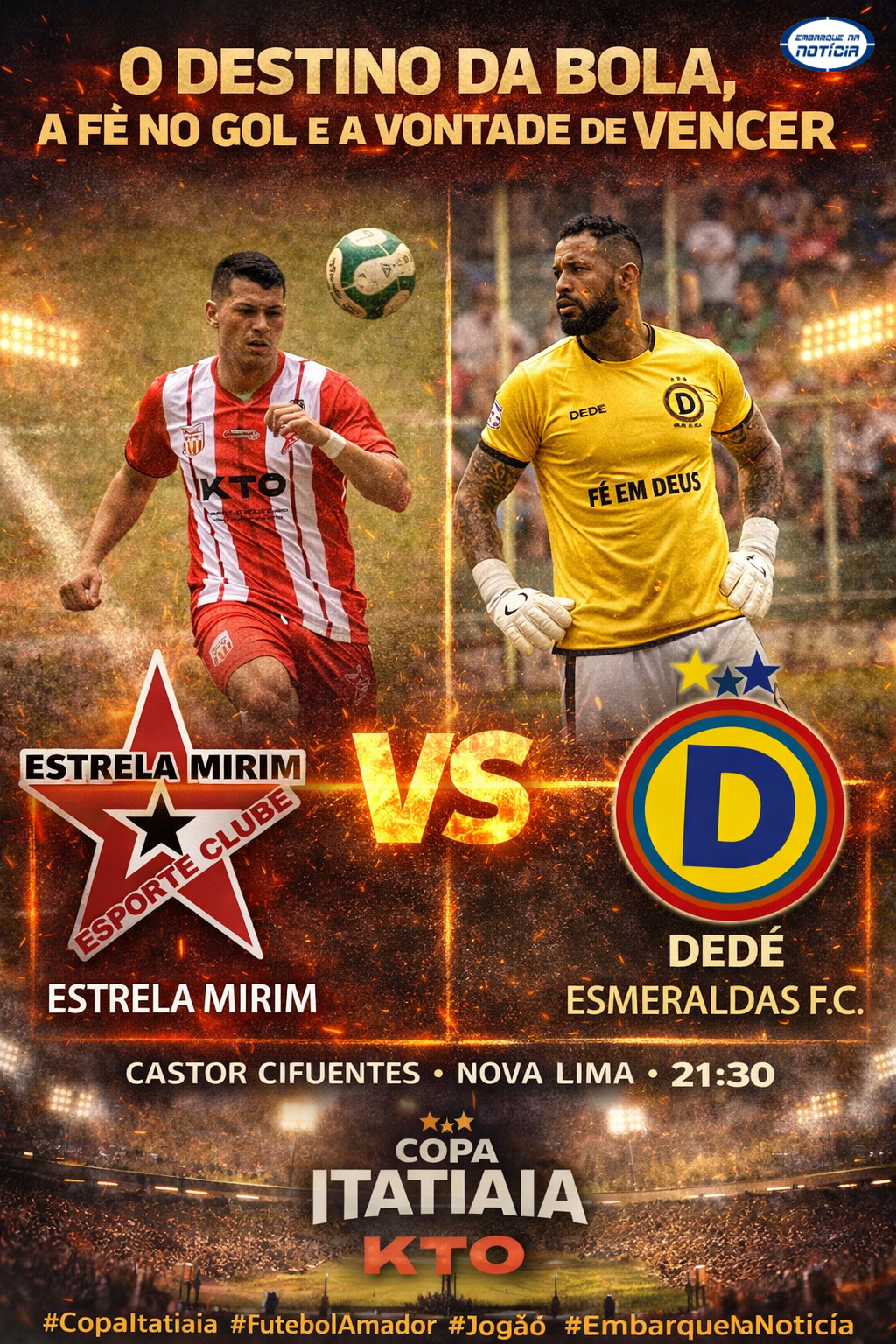 Estrela Mirim e Dedé fazem duelo de gigantes na nova fase da Copa Itatiaia