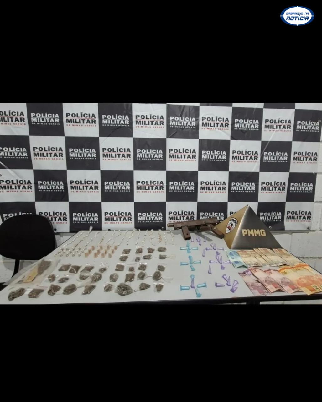 PMMG prende suspeito conhecido no meio policial por tráfico de drogas em Juatuba