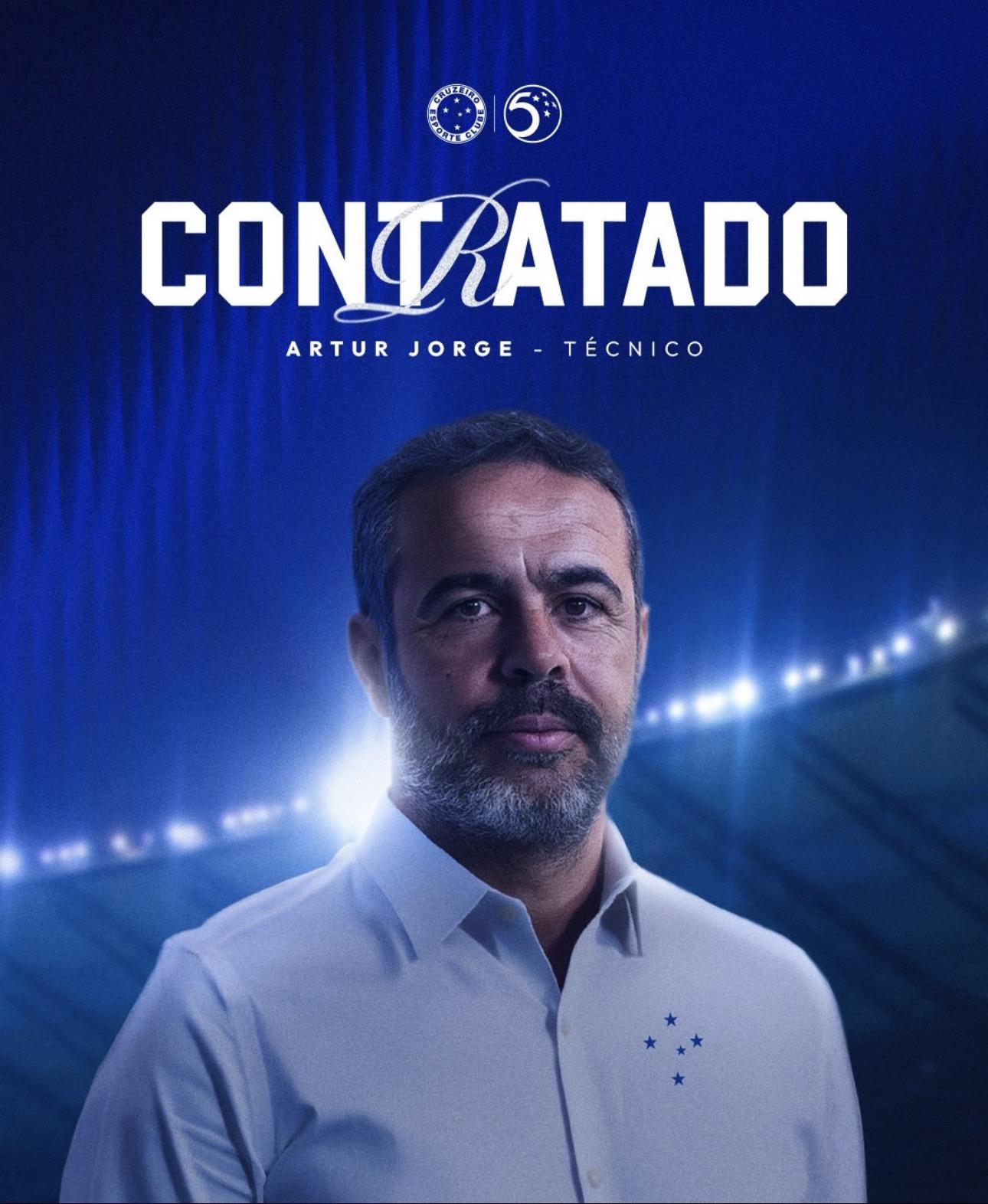  Cruzeiro anuncia Artur Jorge como novo técnico até 2027