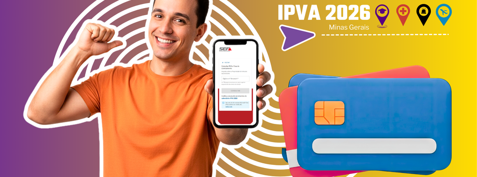 IPVA 2026: pagamento com cartão de crédito passa a ser opção em Minas Gerais