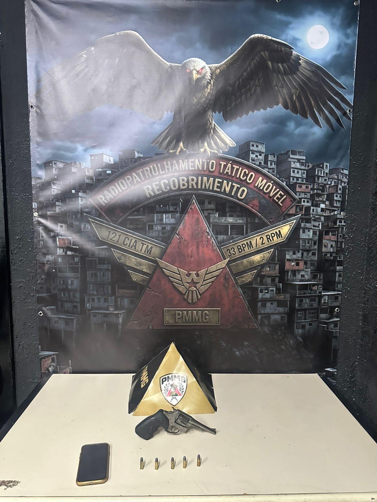  Homem é preso por porte ilegal de arma de fogo em Citrolândia, em Betim