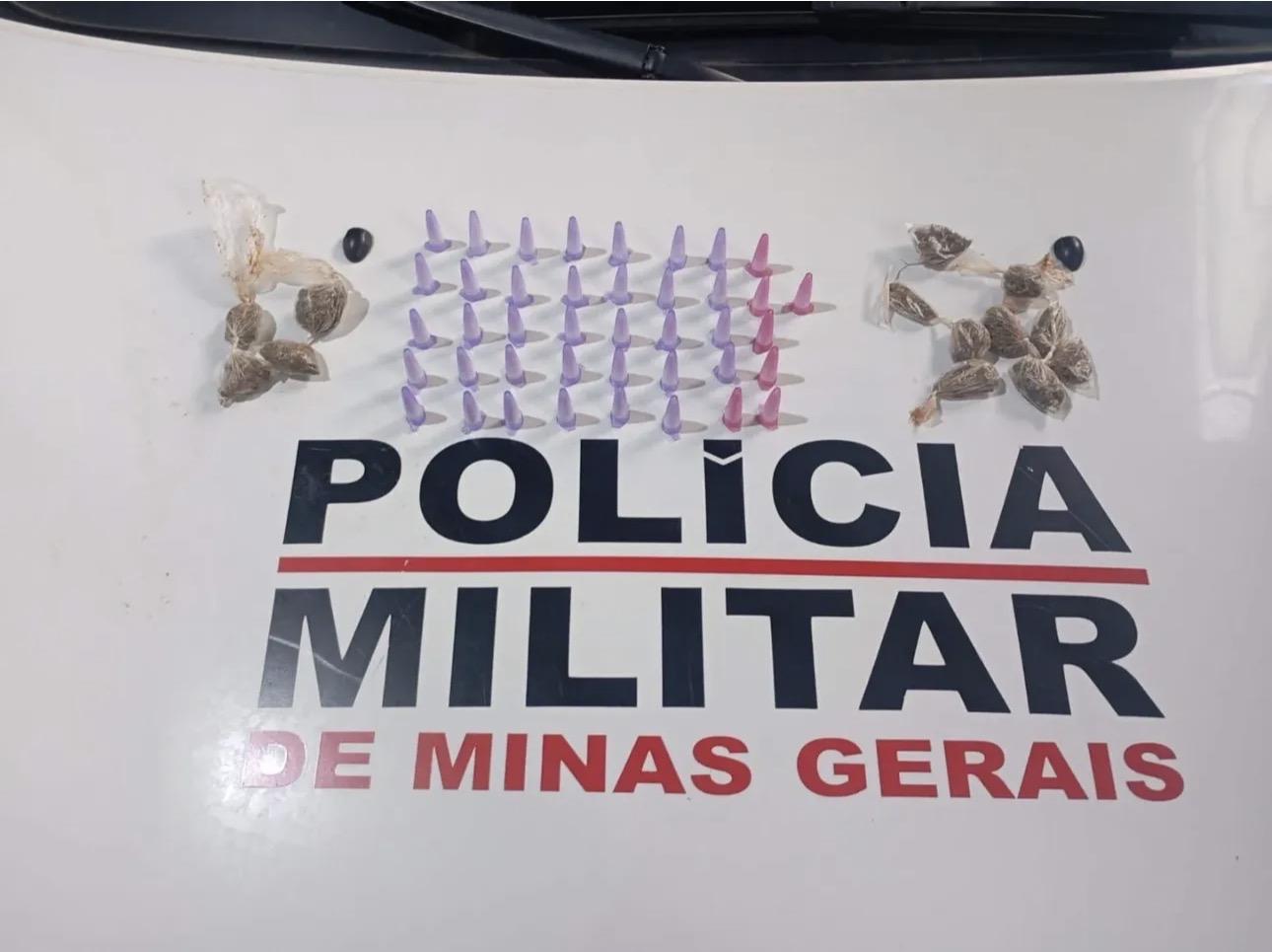 Operação da PM termina com dois presos e drogas apreendidas em Juatuba 