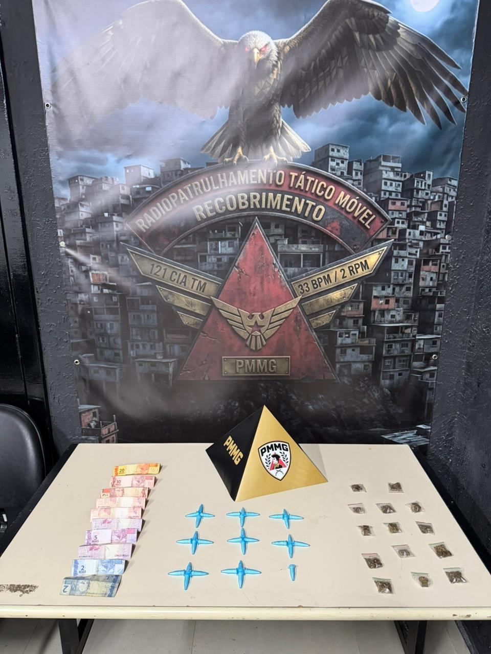 Polícia Militar prende dois por tráfico de drogas em Betim