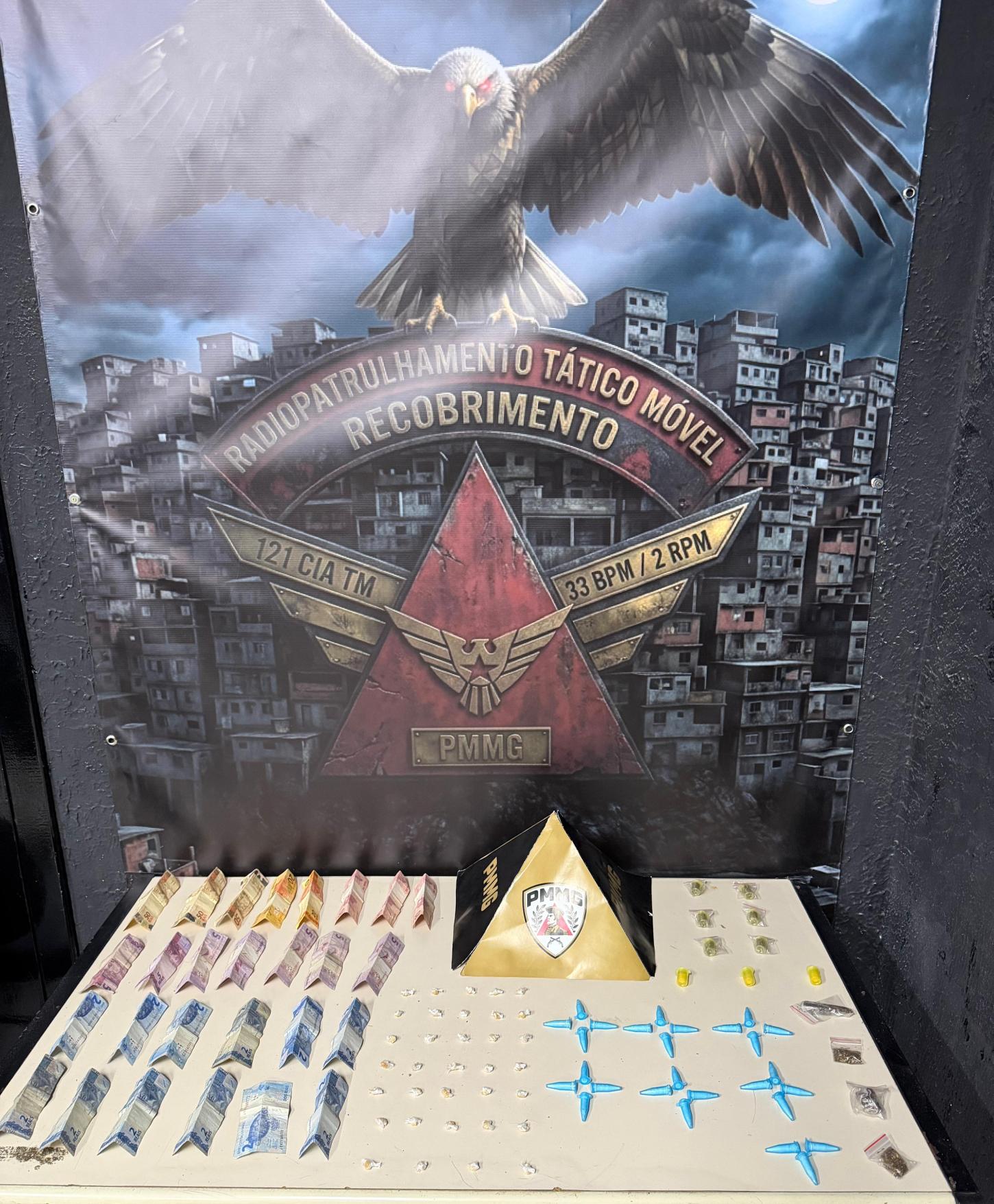 Polícia Militar prende suspeito por tráfico de drogas em Betim