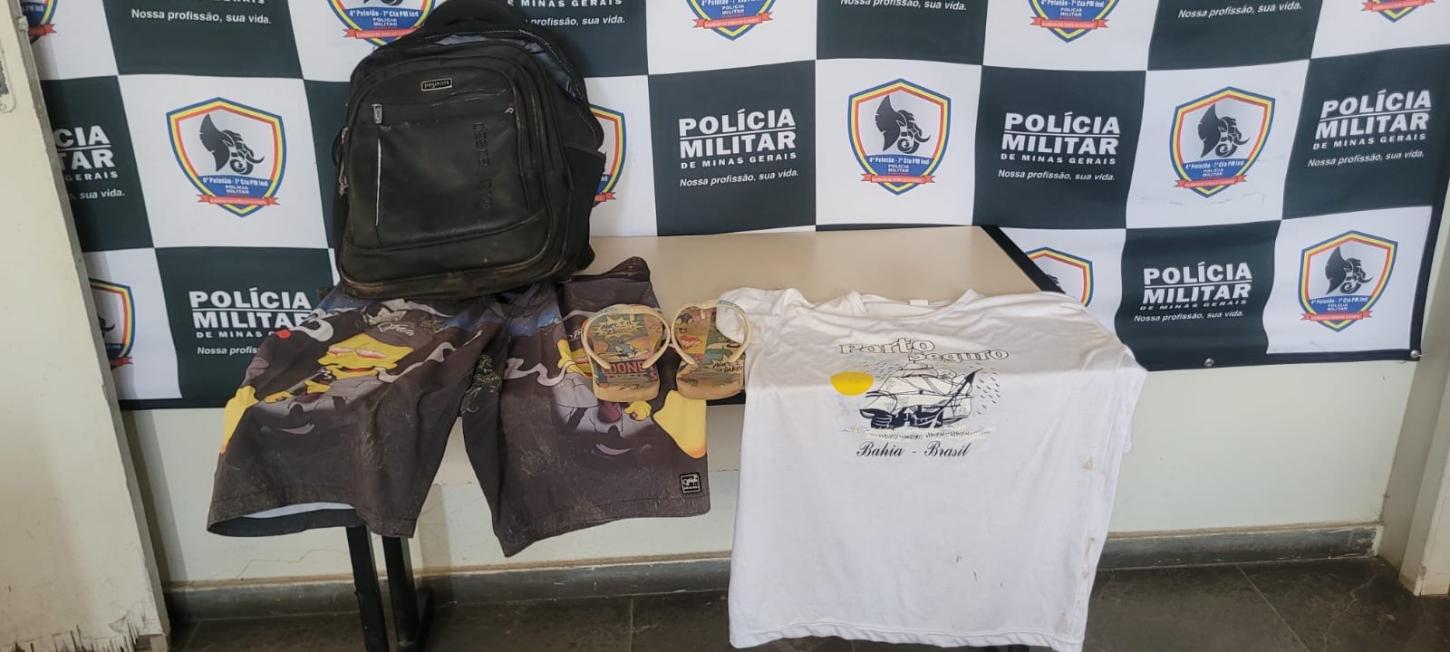 POLÍCIA MILITAR RECUPERA MATERIAIS FURTADOS E PRENDE SUSPEITO EM MATEUS LEME
