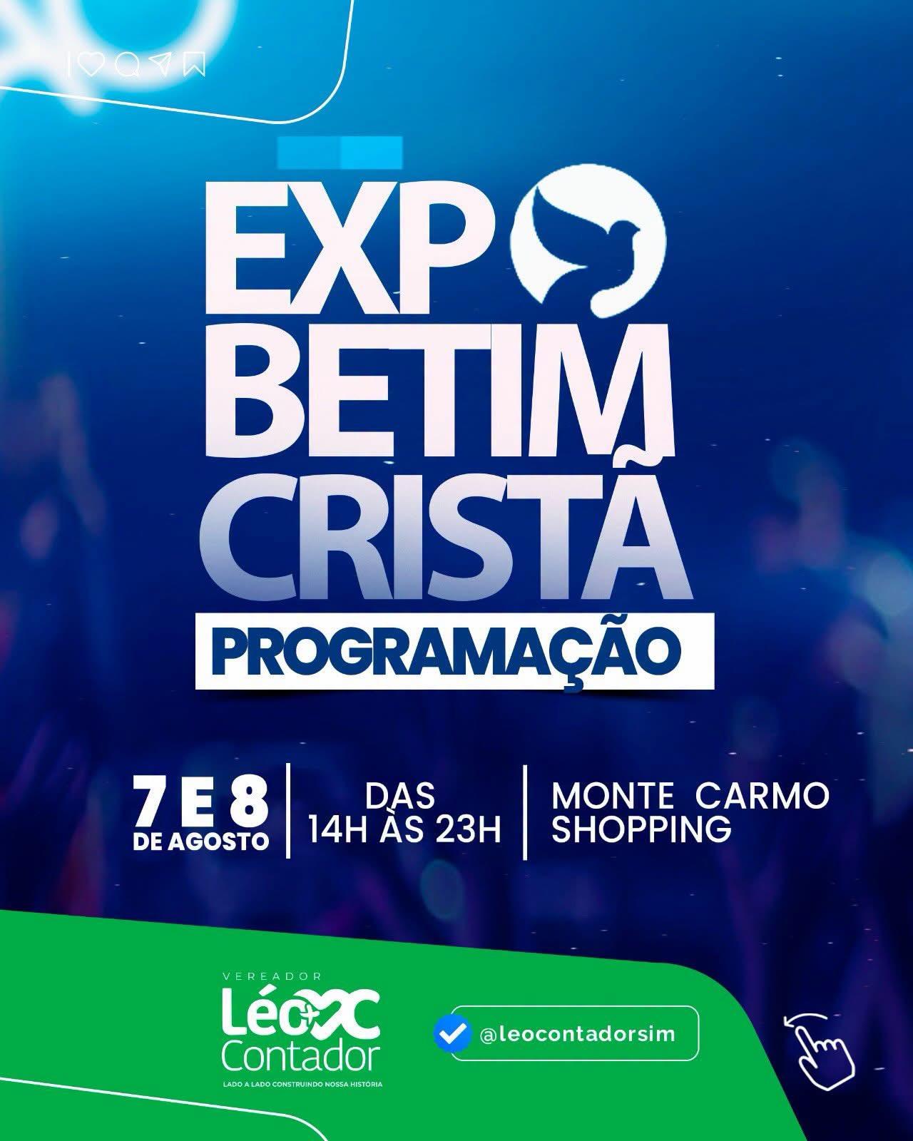 Expo Betim Cristã 2026 reúne música, fé e celebração em dois dias de programação