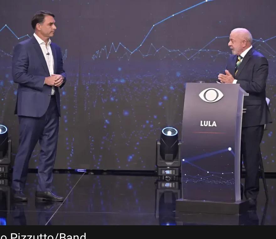 Lula e Flávio fazem primeiro debate das eleições na TV Band