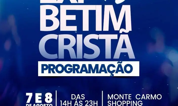 Expo Betim Cristã 2026 reúne música, fé e celebração em dois dias de programação