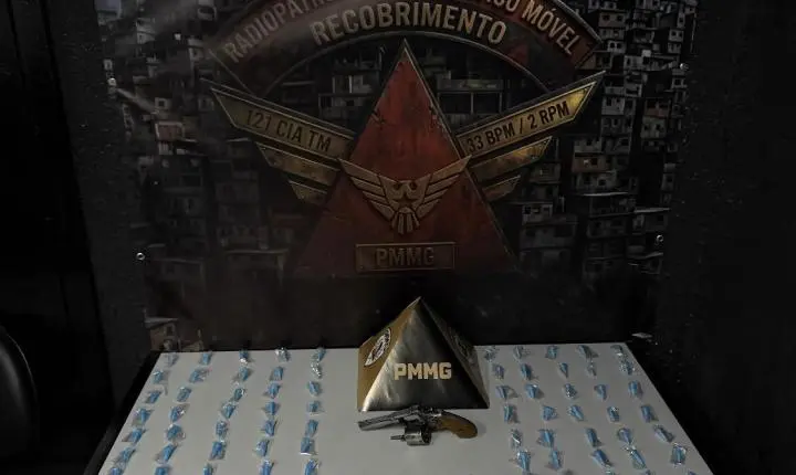 Homem é preso por tráfico de drogas e porte ilegal de arma em Betim