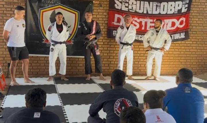 Projeto “Destemido Jiu-Jitsu” é inaugurado no 4º Pelotão da PM em Mateus Leme